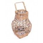 Свещник със стъклена чашка,1 мод.18x37cm(1x16)