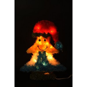 Светеща елха усмивка, 42см+20L(1/8)