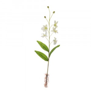 Стрък орхидея бяло 75CM