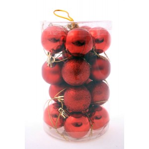 Топки микс,червени S/20,1мод.,4см(1/60)