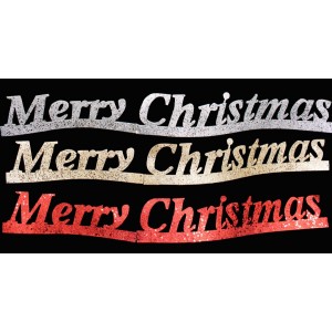 Надпис “Merry Christmas“,3цв.,15х115см(1/60)