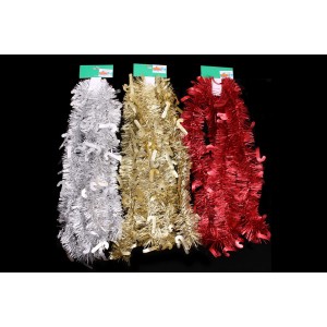 Гирлянд бастуни,3цв.зл/ср/черв,7,5х200см,(1/60)