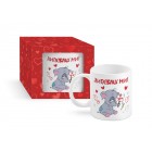 Чаша с кутия слонче“Липсваш ми“, 300ml(1X12)