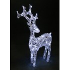 Елен прозрачен “изправен“ - размер H70/L44см,80 бели LED /диодни/ лампички. Външна употреба.