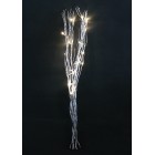 Светещи сребърни клонки - размер H80см - 20 топло бели LED /диодни/ лампички, на батерии. Вътрешна употреба.