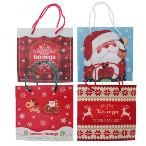 Плик х-я Merry Christmas и Елени, 3 модела, 16Х15,5Х7СМ