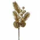 Клонка декор, злато, 30см
