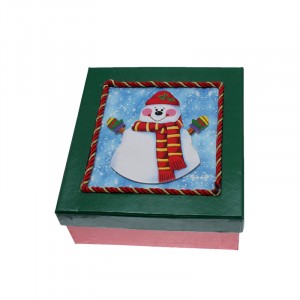 Кутия  квадрат Снежко малка