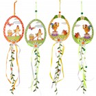 Висяща декорация д-во с панделки...cm(12X144)