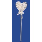Плетено сърце на клечка 15Х50СМ