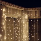 Завеса, 2х2м, 400 бели 5мм LED/диодни/бял кабел Завеса, 2х2м, 400 бели 5мм LED/диодни/бял кабел