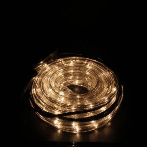  6м. прозрачен маркуч бели оризови лампички,3 линии