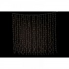 Завеса за външна употреба, 900 LED лампички, топло бели, прозрачен кабел. 3х3 М