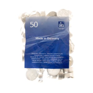 Свещ чаена бяла 50бр