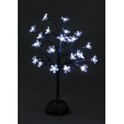 Цъфнало дърво - размер H37см - 24 бели LED /диодни/ лампички, на батерии. Вътрешна употреба.