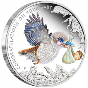 Сребърна монета "Новородени съкровища"