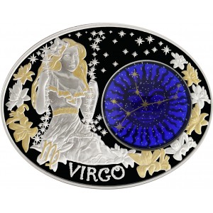 Сребърна монета „Зодиакални знаци - Дева“ 