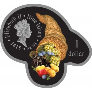 Сребърна монета с частично позлатяване „Изобилие и закрила,Годината на Козата“ 2015 Сребърна монета с частично позлатяване „Изобилие и закрила,Годината на Козата“ 2015