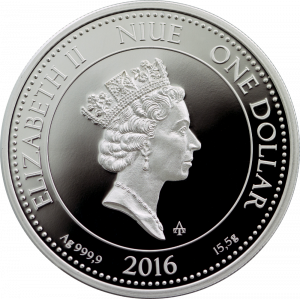 Сребърна монета „Монета, Богинята на парите и закрилата“, с частично златно покритие