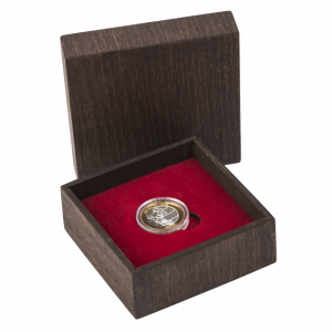 Сребърна паричка за късмет „Пътешествие“, с частично златно покритие