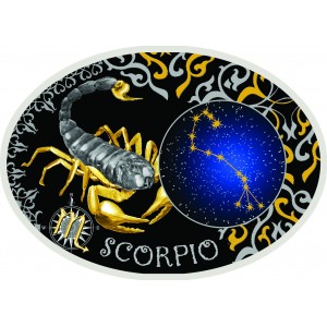  Сребърна монета „Зодиакални знаци – Скорпион“