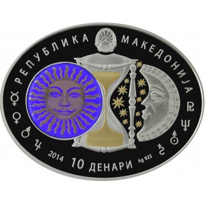 Сребърна монета „Зодиакални знаци – Стрелец“