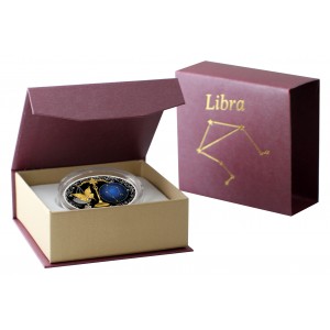 Сребърна монета „Зодиакални знаци – Везни“ Сребърна монета „Зодиакални знаци – Везни“