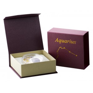 Сребърна монета „Зодиакални знаци - Водолей“