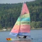 Разходка с катамаран Hobie Cat 16 с инструктор, основи на управлението и урок по ветроходство