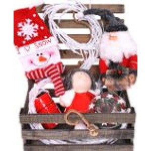 Дървена кутия за декорация