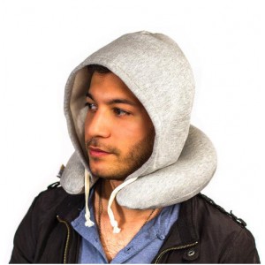 Hoodie Travel Pillow Grey