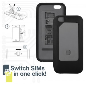 Dual SIM Card Case for iPhone 6