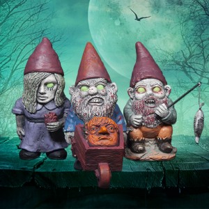 Mini Zombie Gnomes - Set of 3                               