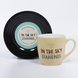 L&M Mug and Saucer Set - Diamonds