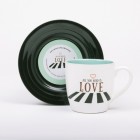 L&M Mug and Saucer Set - Love 2