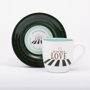 L&M Mug and Saucer Set - Love 2