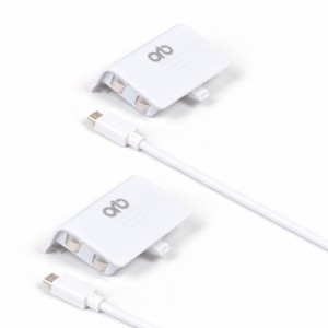 XBOX ONE S Dual Controller Charge & Play Battery Pack - White